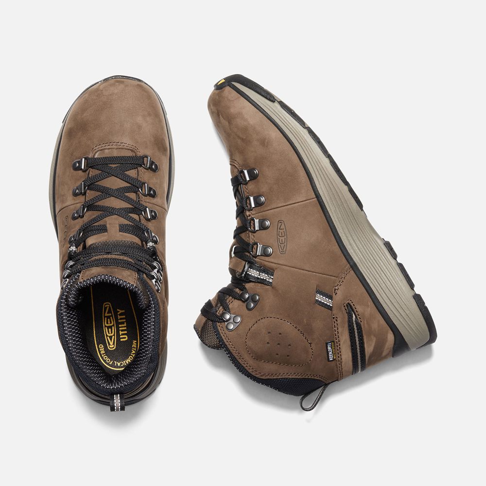 Botas de Trabajo Keen Mexico Marrom - Hombre Manchester 6\" Wp (Soft Toe) - GS5324796